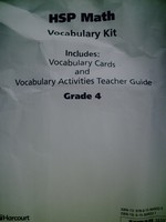 (image for) HSP Math 4 Vocabulary Kit (TE)(Pk)
