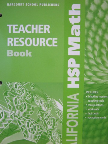 (image for) California HSP Math 2 Teacher Resource Book (CA)(TE)(P)