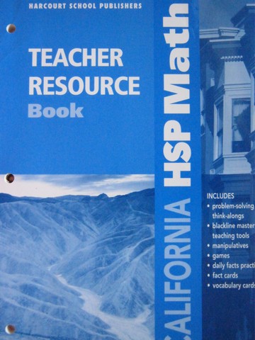 (image for) California HSP Math 6 Teacher Resource Book (CA)(TE)(P)