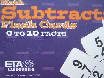(image for) Math Subtraction Flash Cards 0 to 10 Facts (Box)