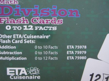 (image for) Math Division Flash Cards 0 to 12 Facts (Box)