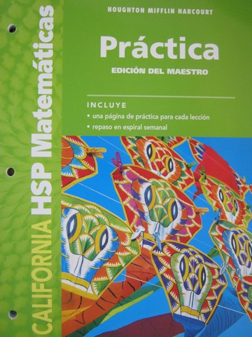 (image for) California HSP Matematicas 2 Practica TE (CA)(TE)(P)