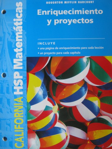 (image for) California HSP Matematicas K Enriquecimiento y proyectos (CA)(P)