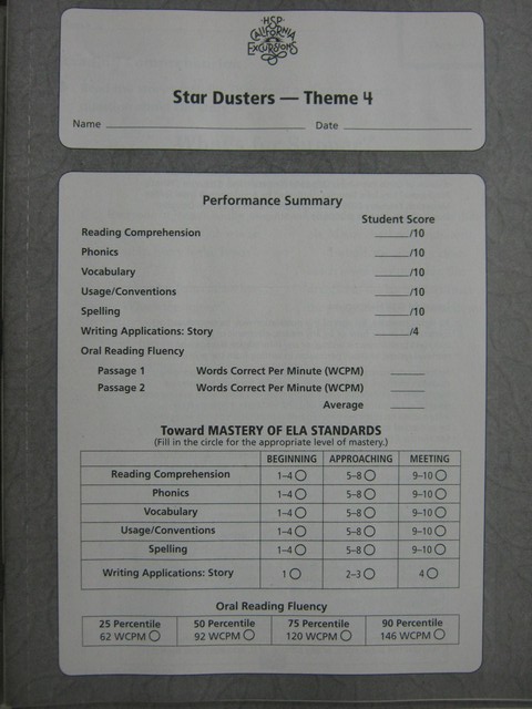 (image for) California Excursions 3 Theme 4 Progress-Monitoring (CA)(P)