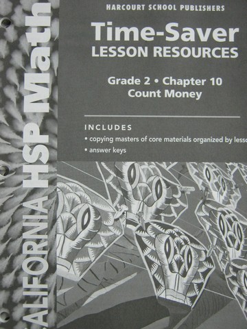 (image for) California HSP Math 2 Chapter 10 Time-Saver Lesson (CA)(P)