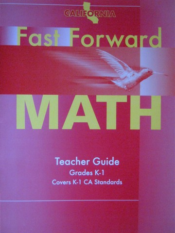 (image for) Fast Forward Math K-1 Teacher Guide (CA)(TE)(P)