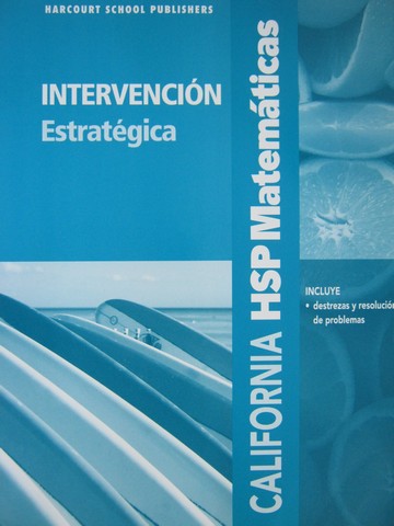 (image for) California HSP Matematicas 3 Intervencion estrategica (CA)(P)