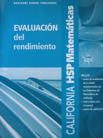(image for) California HSP Matematicas 3 Evaluacion del rendimiento (CA)(P)
