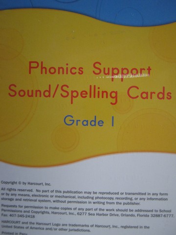 (image for) California Excursions 1 Phonics Support Sound Spelling (Pk)
