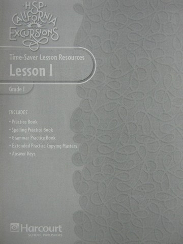 (image for) California Excursions 1 Time-Saver Lesson Resources 1 (CA)(P)