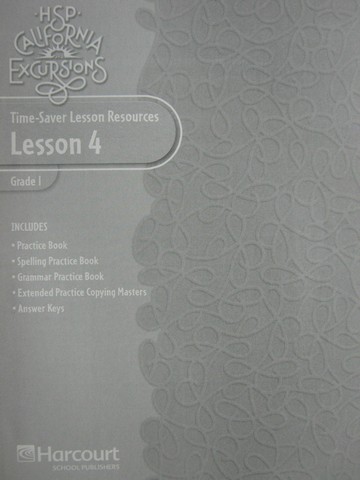 (image for) California Excursions 1 Time-Saver Lesson Resources 4 (CA)(P)