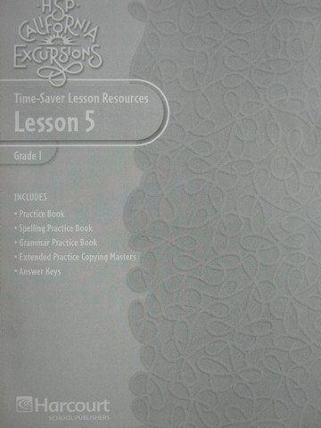(image for) California Excursions 1 Time-Saver Lesson Resources 5 (CA)(P)