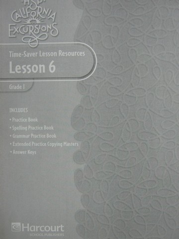 (image for) California Excursions 1 Time-Saver Lesson Resources 6 (CA)(P)