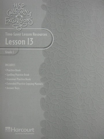 (image for) California Excursions 1 Time-Saver Lesson Resources 13 (CA)(P)