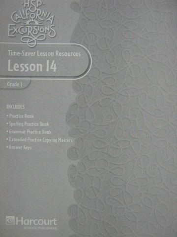 (image for) California Excursions 1 Time-Saver Lesson Resources 14 (CA)(P)