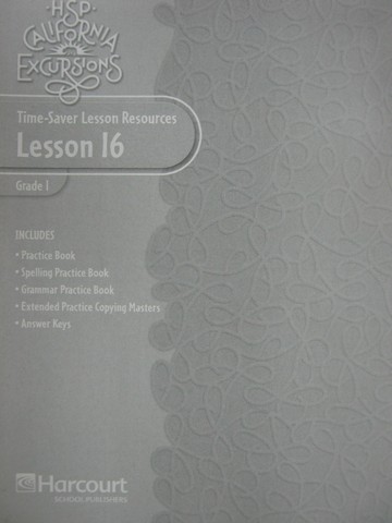 (image for) California Excursions 1 Time-Saver Lesson Resources 16 (CA)(P)