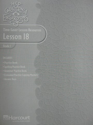 (image for) California Excursions 1 Time-Saver Lesson Resources 18 (CA)(P)