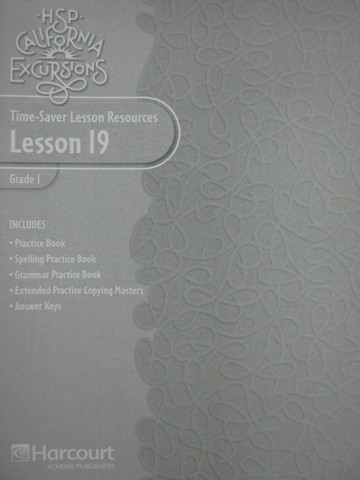 (image for) California Excursions 1 Time-Saver Lesson Resources 19 (CA)(P)