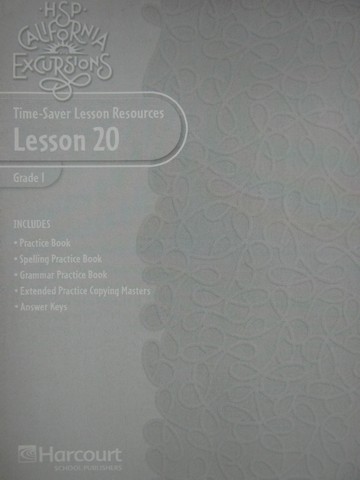 (image for) California Excursions 1 Time-Saver Lesson Resources 20 (CA)(P)