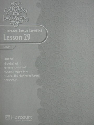 (image for) California Excursions 1 Time-Saver Lesson Resources 29 (CA)(P)
