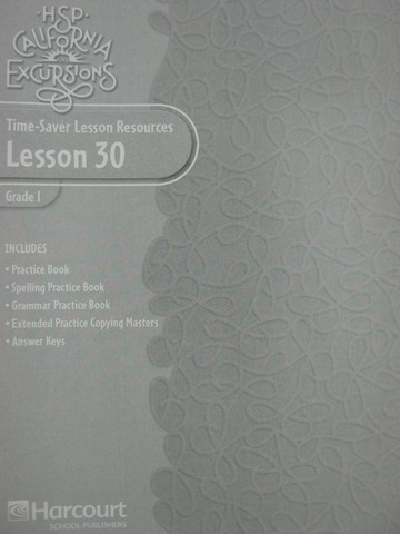 (image for) California Excursions 1 Time-Saver Lesson Resources 30 (CA)(P)