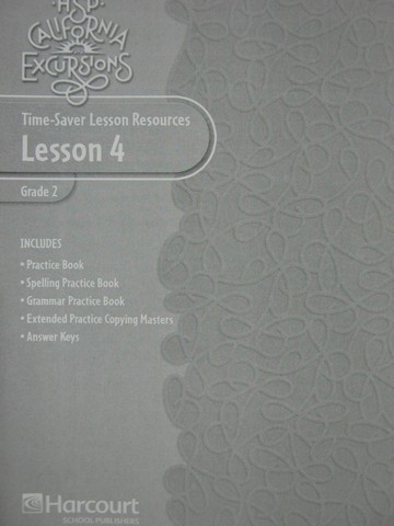 (image for) California Excursions 2 Time-Saver Lesson Resources 4 (CA)(P)