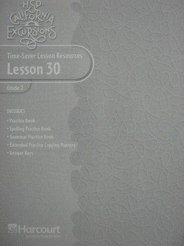 (image for) California Excursions 2 Time-Saver Lesson Resources 30 (CA)(P)