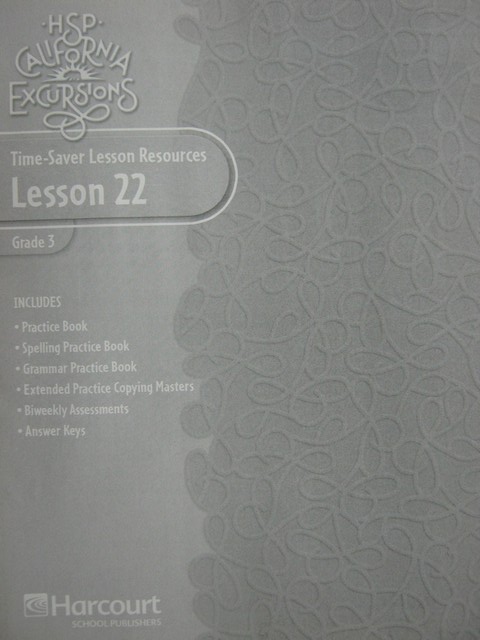 (image for) California Excursions 3 Time-Saver Lesson Resources 22 (P)