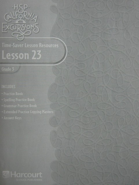 (image for) California Excursions 3 Time-Saver Lesson Resources 23 (P)