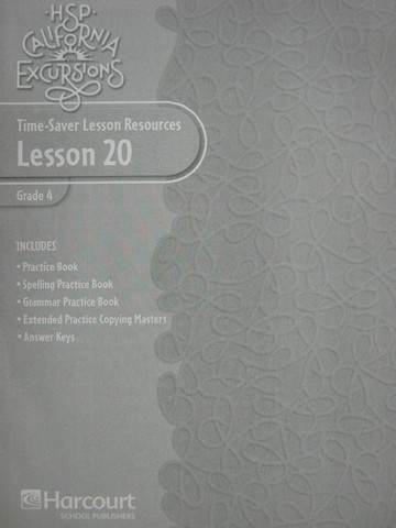 (image for) California Excursions 4 Time-Saver Lesson Resources 20 (CA)(P)