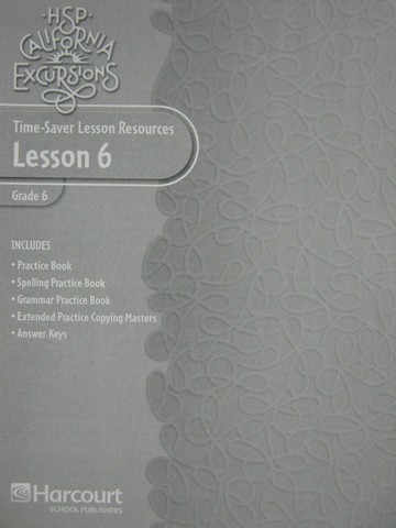 (image for) California Excursions 6 Time-Saver Lesson Resources 6 (CA)(P)