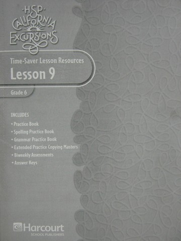 (image for) HSP California Excursions 6 Time-Saver Lesson Resources 9 (P)