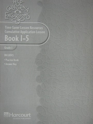 (image for) California Excursions 1 Time-Saver LR Book 1-5 (CA)(P)