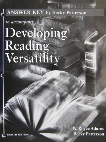 (image for) Developing Reading Versatility 8th Edition Answer Key (P)