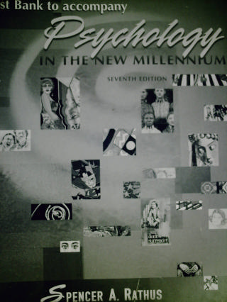 (image for) Psychology in the New Millennium 7e Test Bank (P) by Zimmar,