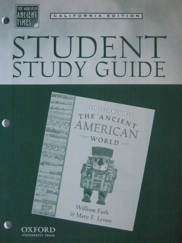 (image for) Ancient American World Student Study Guide (CA)(P) by Moger