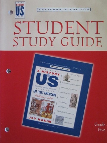 (image for) A History of US 3e 5 The First Americans Study Guide (CA)(P)