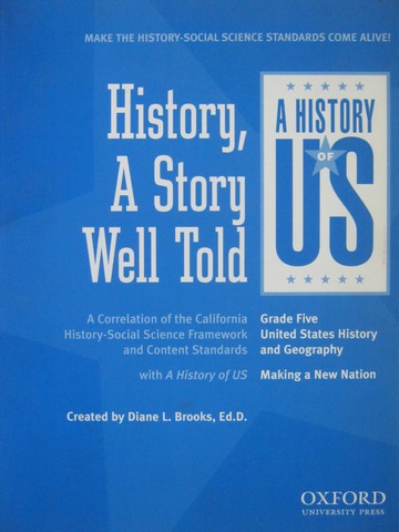 (image for) A History of US 3e 5 History a Story Well Told (CA)(P) by Brooks - Click Image to Close