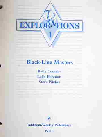 (image for) Explorations 1 Black-Line Masters (P) by Betty Coombs, Lalie Harcourt & Steve Pilcher