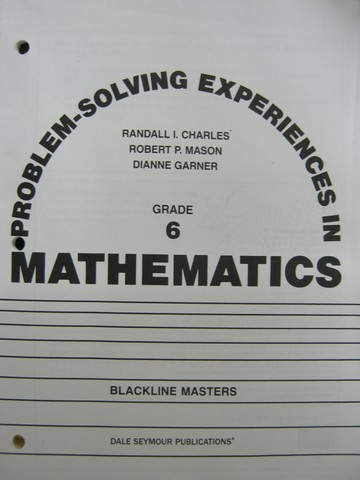 (image for) Problem-Solving Experiences in Mathematics Grade 6 BLM (P)