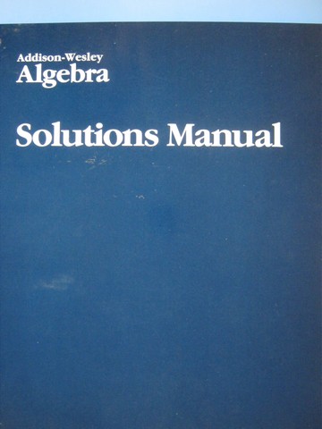 (image for) Pre-Algebra Solutions Manual (P) by Smith & Charles