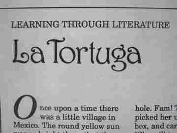 (image for) Learning Through Literature La Tortuga Big Book TG (TE)(P)