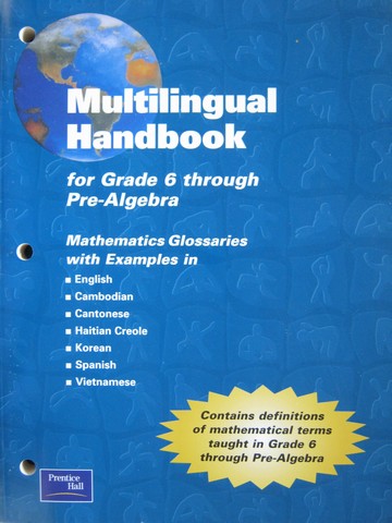 (image for) Multilingual Handbook for Grade 6 Through Pre-Algebra (P)