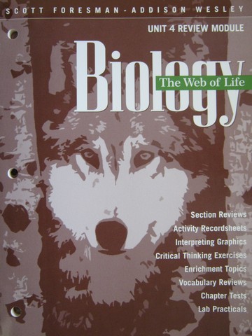 (image for) Biology The Web of Life Unit 4 Review Module (P)