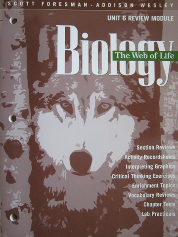 (image for) Biology The Web of Life Unit 6 Review Module (P)