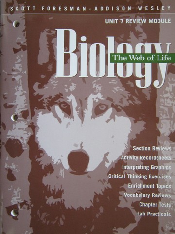 (image for) Biology The Web of Life Unit 7 Review Module (P)