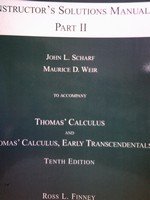 (image for) Thomas' Calculus 10e ISM Part II (TE)(P) by Finney, Weir,
