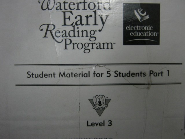 (image for) Waterford Early Reading Program 3 Student Material Part 1 (Box)