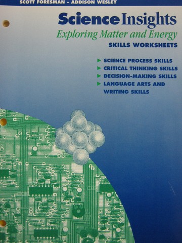 (image for) Science Insights Exploring Matter & Energy Skills Worksheets (P)
