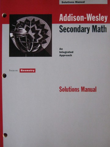 (image for) Focus on Geometry Solutions Manual (P)